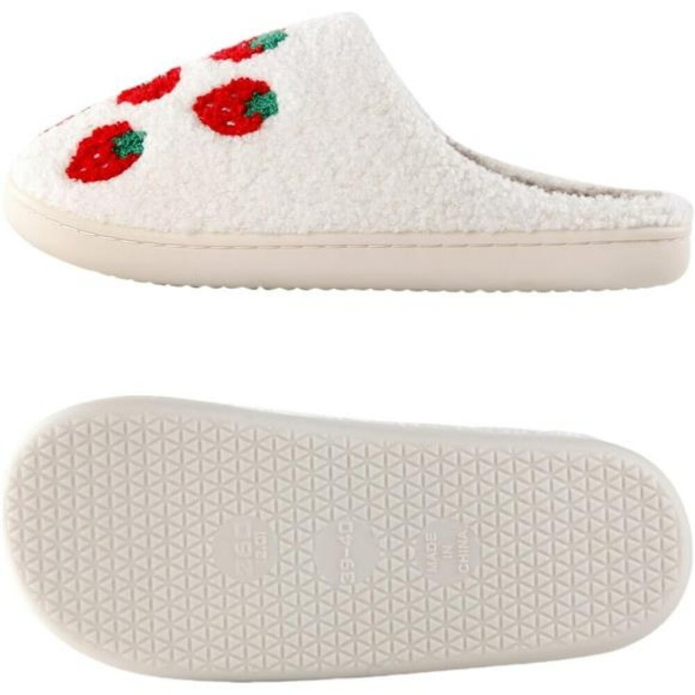 Fuzzy plush memory foam slippers warm indoor outdoor house shoes winter for wome - Picture 5 of 7